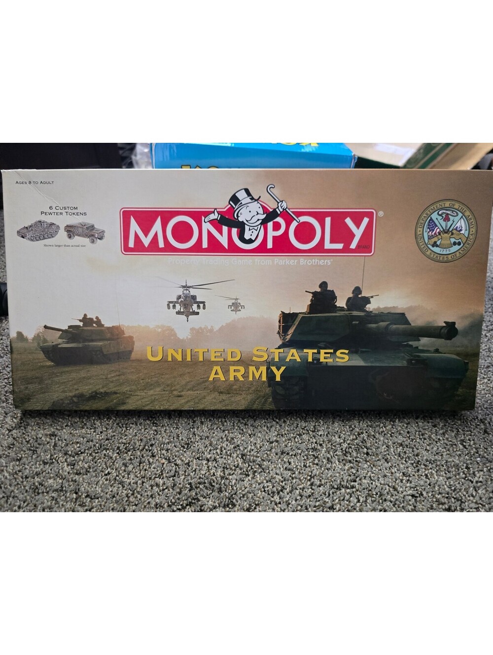 Monopoly U.S. Army Edition Board Game United States Military Collectible Hasbro